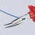KNIPEX 8" Long Nose 40° Angled Pliers with Cutter-1000V Insulated