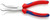 KNIPEX Long Nose Pliers without Cutter, 8", Comfort Grip, 45 degree Angled