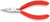 KNIPEX Electronics Gripping Pliers, 5", Half-round Jaw