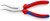KNIPEX Long Nose Pliers without Cutter-S Shape, 8", Comfort Grip