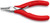 KNIPEX 4 1/2" Electronics Pliers-Flat Tips-Handle Type 1