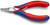 KNIPEX 4 1/2" Electronics Pliers-Flat Tips-Handle Type 2