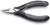 KNIPEX 4 1/2" Electronics Pliers-Half Round Tips, ESD Handles