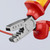 KNIPEX 5 3/4" Crimping Pliers for Wire Ferrules-1000V Insulated