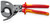 KNIPEX 12 1/2" 3 Stage Ratcheting Drive Cable Cutter-1000V Insulated