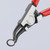 KNIPEX 4 Pc External Snap Ring Set-45 Degree