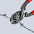 KNIPEX 3 Pc Cutting Pliers Set with 10 Pc Tool Holder