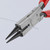 KNIPEX 5 1/4" Round Nose-Jeweler's Pliers (Non-Slip Plastic)