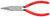 KNIPEX 6 1/4" Long Nose Pliers-Half Round Tips