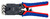 KNIPEX 8 1/4" Crimping Pliers-For 4, 6 and 8 Pole Western Plug Type