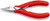KNIPEX 4 1/2" Electronics Gripping Pliers-Half Round Tips