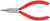 KNIPEX Electronics Gripping Pliers-Flat Wide Tips, 5", Plastic