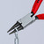 KNIPEX Electronics Gripping Pliers-Round Pointed Tips, 5", Polished