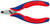 KNIPEX Electr End Cutting Nippers, 4.5", Comfort Grip, Flush Cut