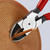 KNIPEX 6 1/4" Diagonal Pliers for Flush Cutting Plastics 45° Angled