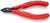 KNIPEX Electronics Diagonal Cutters, 5", Semi-flush Bevel Cut, Lead Catcher
