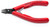 KNIPEX Electronics Diagonal Cutters, 5", Semi-flush Bevel Cut, Lead Catcher