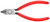 KNIPEX Diagonal Cutters, 5", Small Bevel Cut