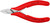 KNIPEX Electronics Diagonal Cutters, 4.5", Flush Cut
