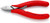 KNIPEX Electronics Diagonal Cutters, 4.5", Flush Cut