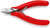 KNIPEX Electronics Diagonal Cutters, 4.5", Flush Cut