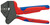 KNIPEX Crimp System Pliers, 8", Multi-Component, F Crimp