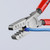 KNIPEX Crimping Pliers for Wire Ferrules, 5 3/4", Handle 1