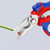 KNIPEX 6 1/4" Angled Electricians' Shears
