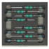 Wera Kraftform Micro Torx and Hexagon Electronics Screwdrivers in Rigid Foam Inlay, Set of 8