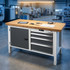 Garant 1500mm Workbench with Cupboard and 4 Drawers in use in use
