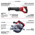 Specifications for the Milwaukee M18™ SAWZALL® Reciprocating Saw and the M18™ 6 ½" Circular Saw (Tool Only)