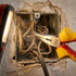 Holex Snipe-nose pliers, angled VDE insulated in use