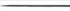 Holex Straight Scriber, 1 Straight Point Knurled Handle, 180mm