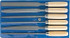 Precision Key Files 6 Piece Set in Plastic Case Hoffmann Group USA 518930