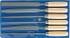 Precision Key Files 6 Piece Set in Plastic Case Hoffmann Group USA 518930