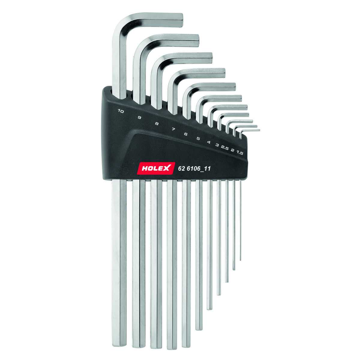 626106) Hexagon key L-wrench set nickel-plated