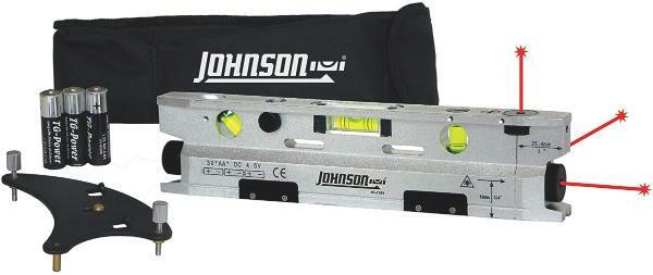 Johnson Level 40-6184 Magnetic Torpedo Laser Level 3 Beams
