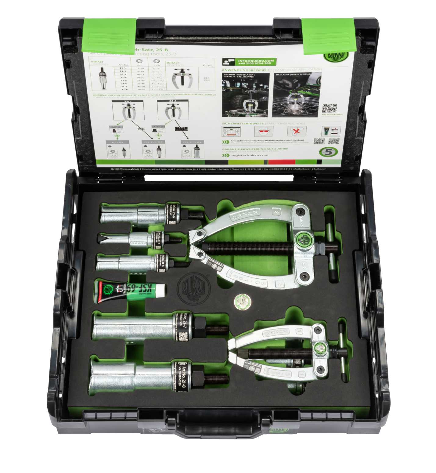Kukko Bearing Extracting Tools Set 25-B