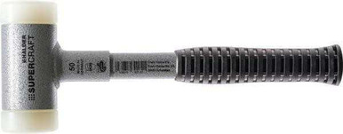 Halder 3377.030 Supercraft 20 Oz Dead Blow Hammer – Steel Handle, Non-Rebounding, Replaceable Nylon Faces, For Metal, Wood, Stone & Concrete