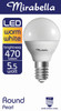 GLOBE LED ROUND SES 6W 450LM W/WHITE