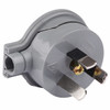 PLUG TOP SIDE ENTRY 10AMP GREY BAGGED