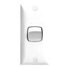 SWITCH 10A ARCHITRAVE 1 GANG WH BAGGED