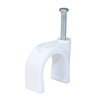 CLIP CABLE 10MM ROUND WH-PK20