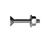 Bolt&nut Csk/h Ss302  1/4 x 1in SnapPk4 SKAW4061003