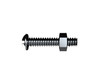 Bolt&nut Rnd/h Zp  3/16 x25mm SnapPk18 BRCWZ050253