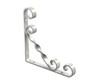 SCROLL STAYED BRACKET WHITE 100X100