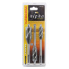 3pce TUROBMAX 4 Cutter with Hex Shank Set 16,20,25mm