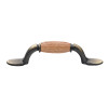 HANDLE COLONIAL CUR ANT OAK BR