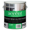 ACCENT WATER BASED ENAMEL S/GLOSS WHT