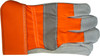 GLOVES LEATHER SPLIT HI-VIS LGE